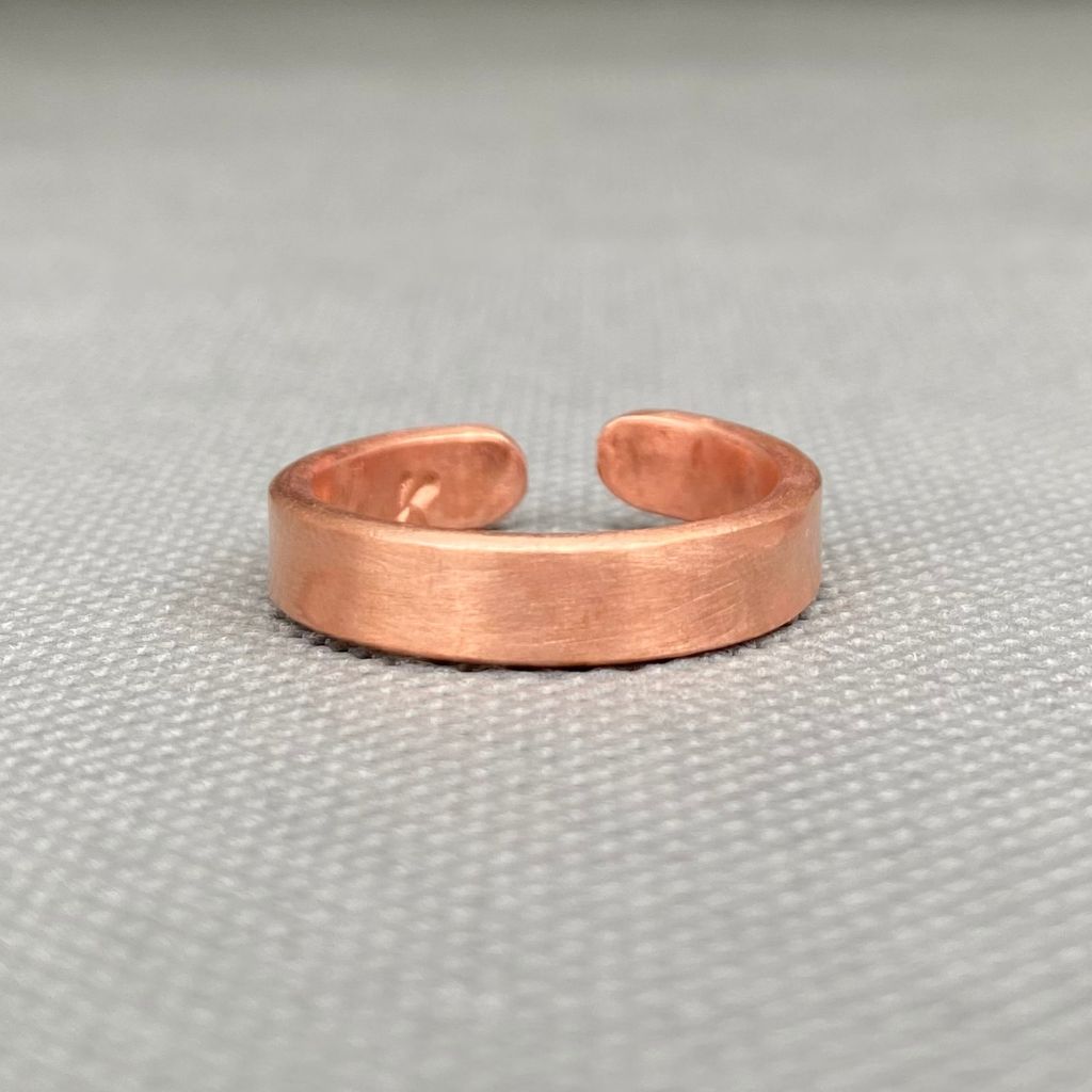 Anillo Cobre Liso Hombre