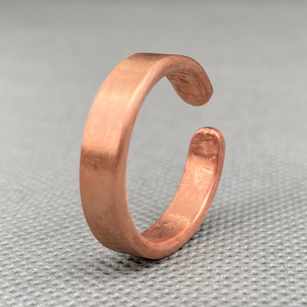 Anillo Cobre Liso Hombre