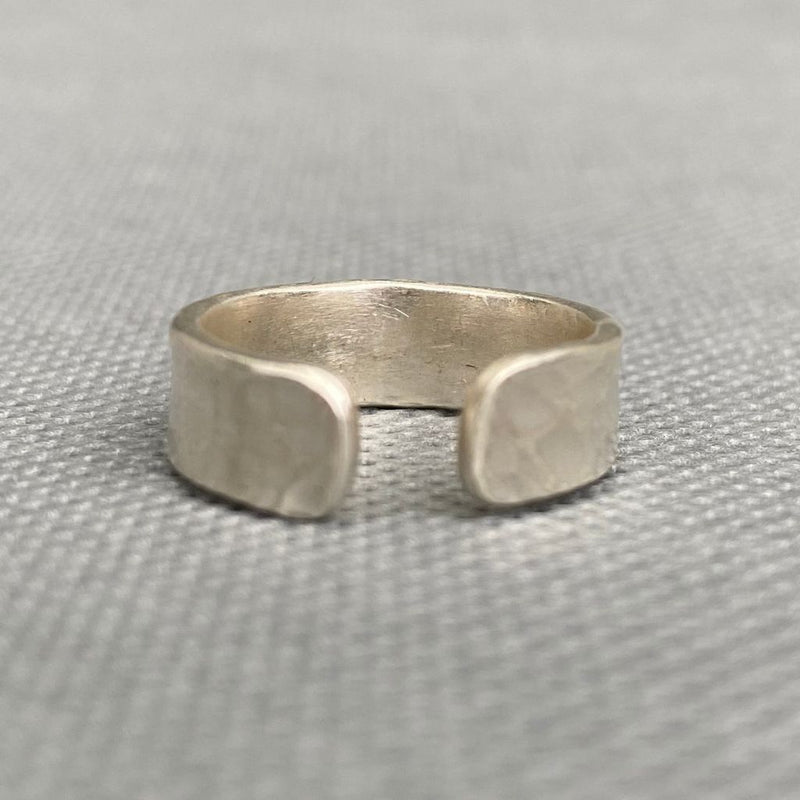 Anillo Plata Martillado Mujer