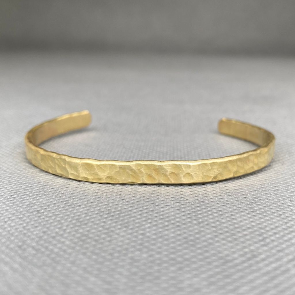 Pulsera Bronce Martillada Mujer
