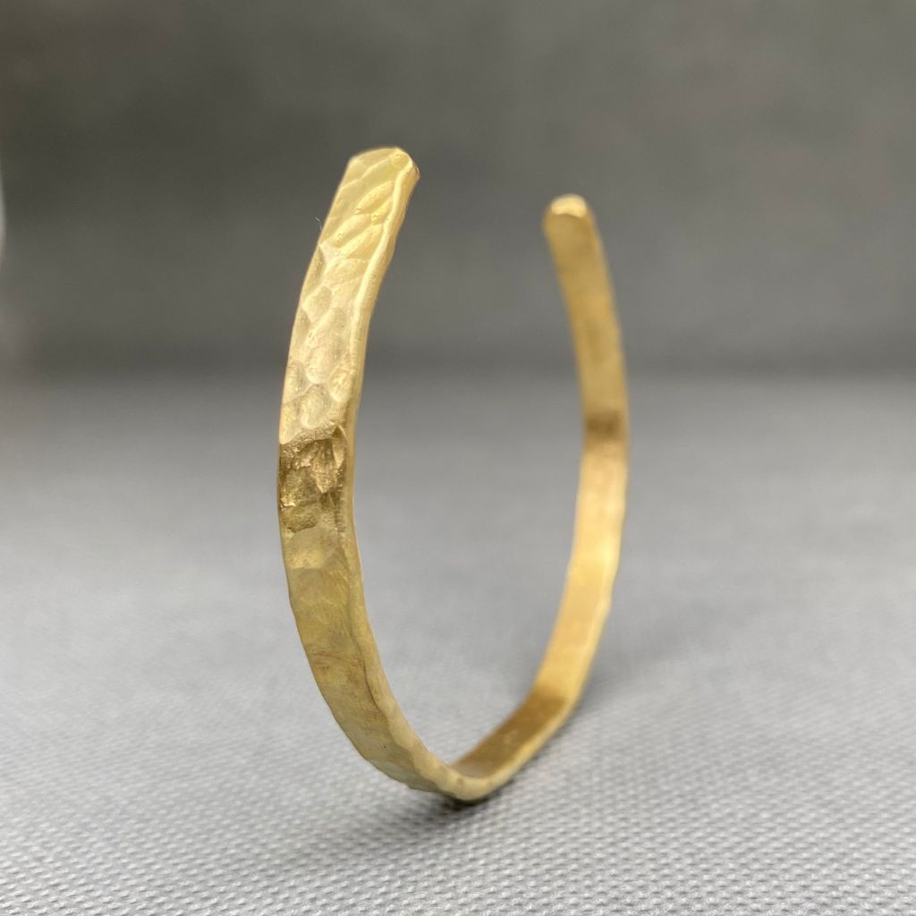 Pulsera Bronce Martillada Mujer