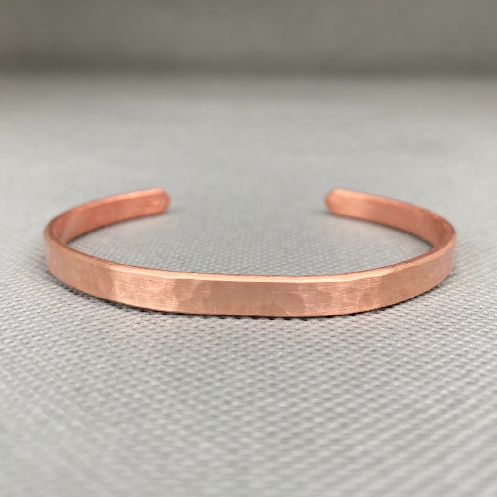 Pulsera Cobre Martillada Mujer