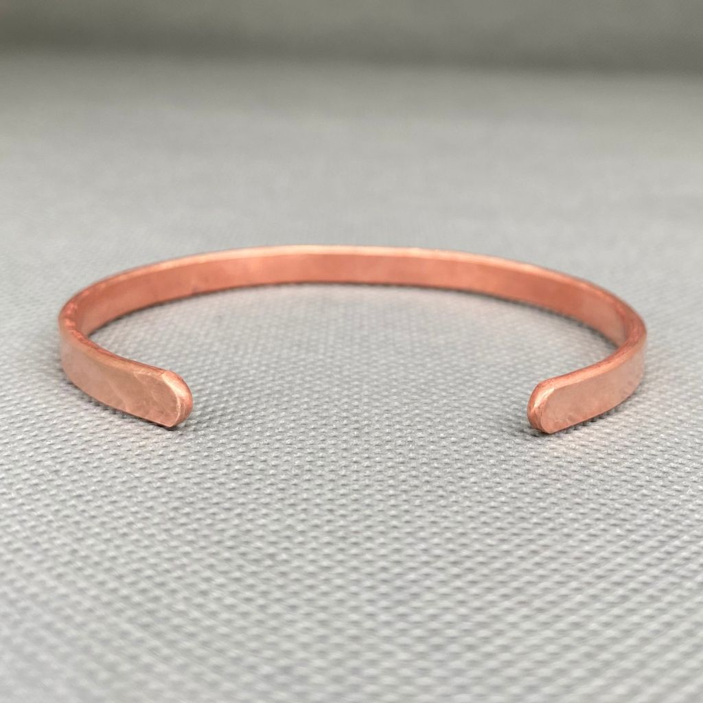 Pulsera Cobre Martillada Mujer