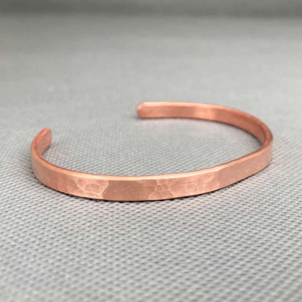 Pulsera Cobre Martillada Mujer