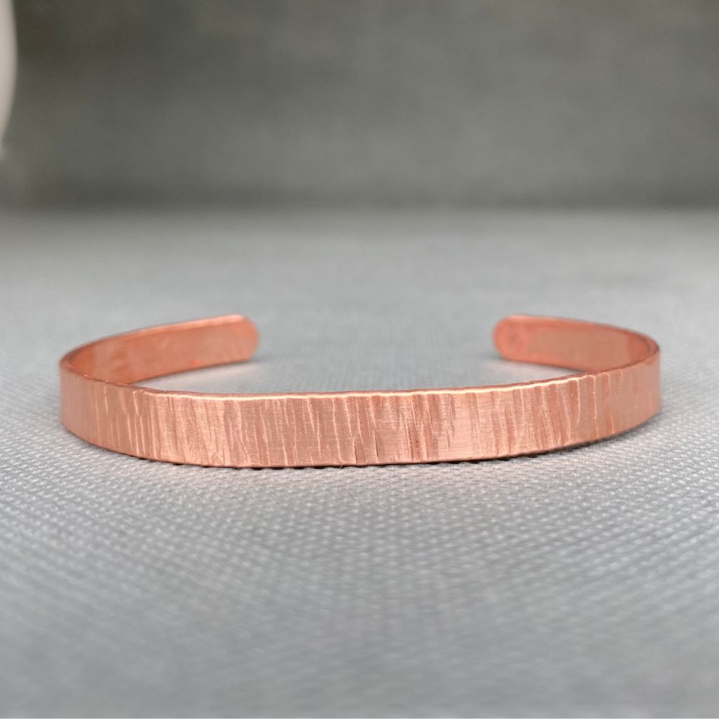 Pulsera Cobre Rayada Hombre