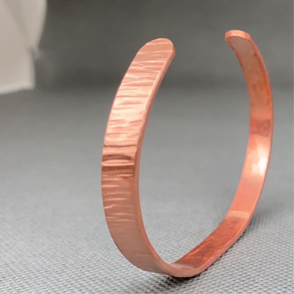 Pulsera Cobre Rayada Hombre