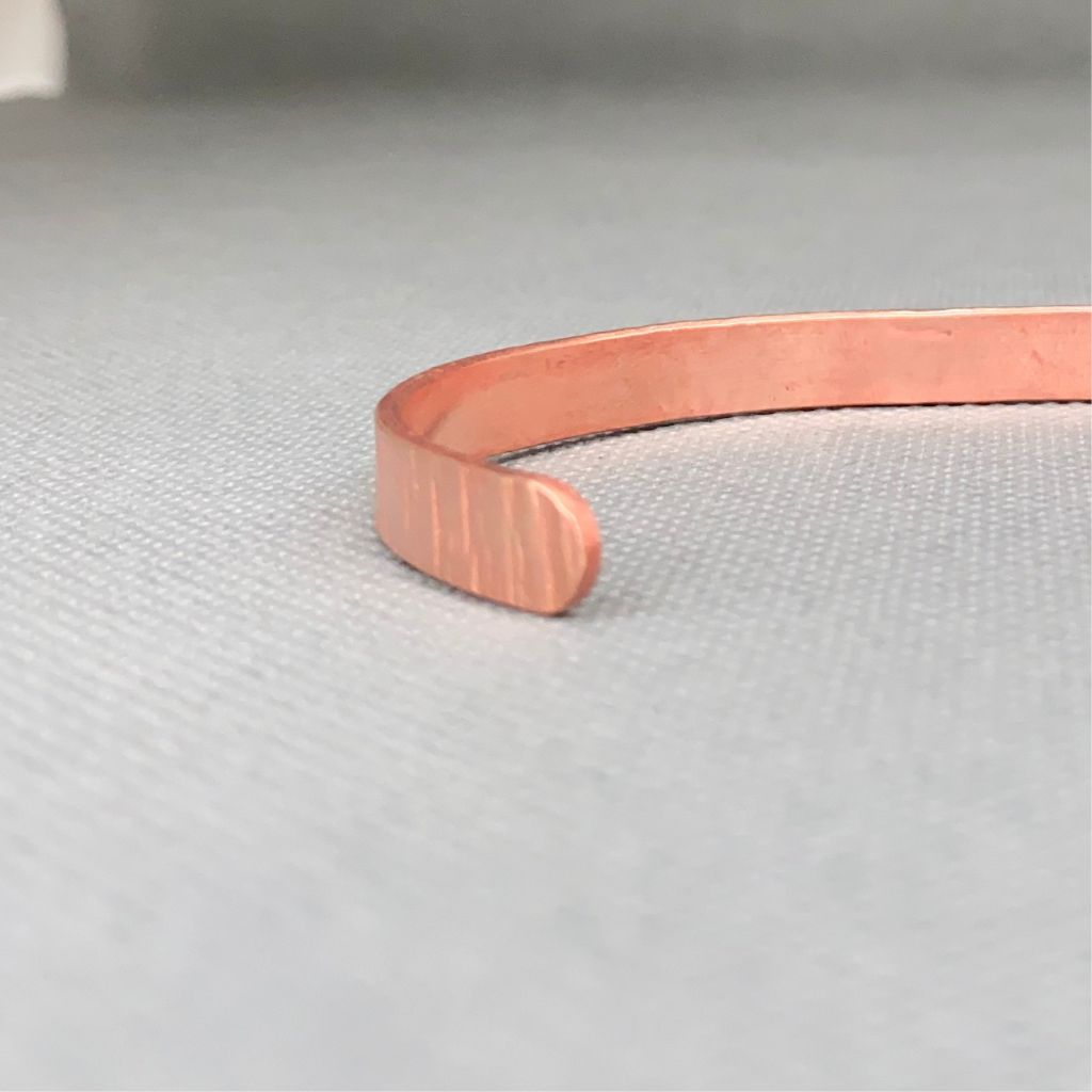 Pulsera Cobre Rayada Hombre