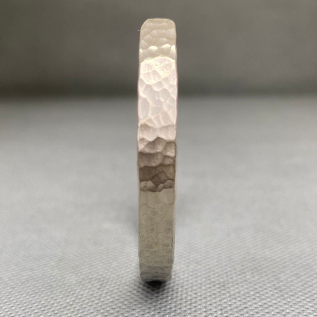 Pulsera Plata Martillada Hombre