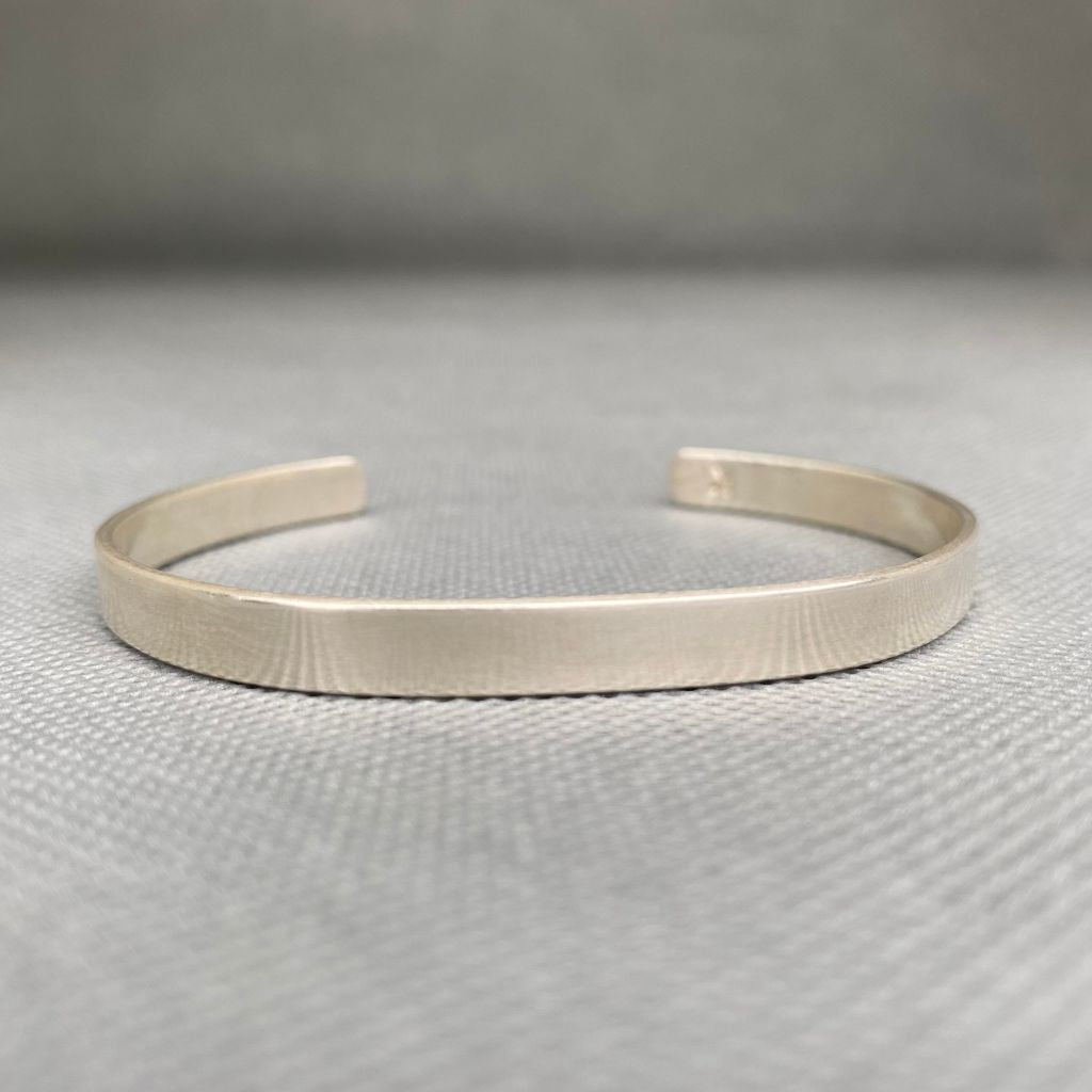 Pulsera Plata Lisa Hombre