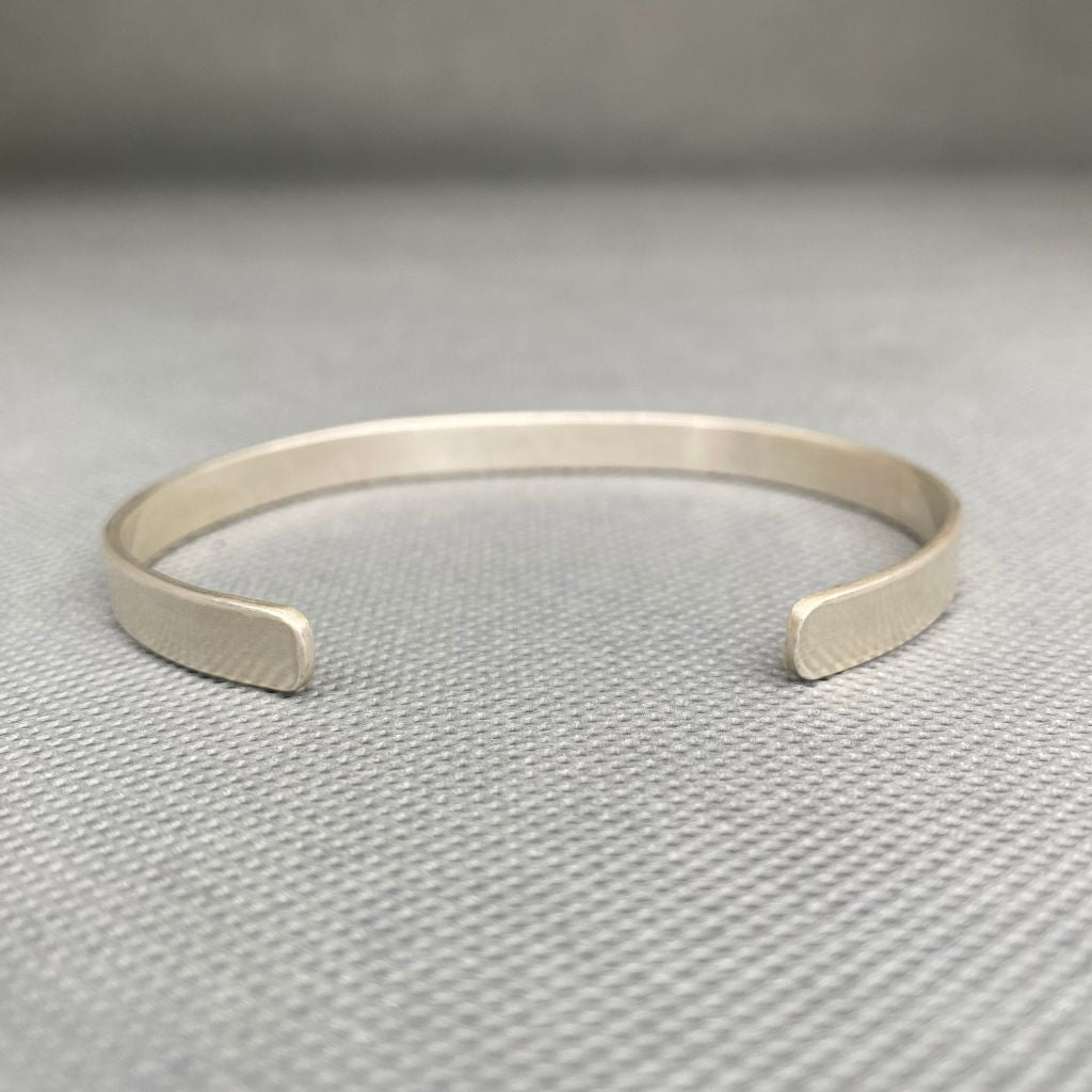 Pulsera Plata Lisa Hombre