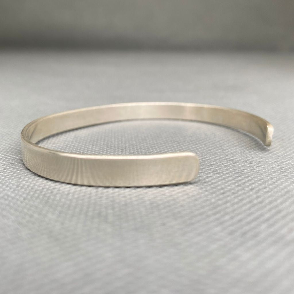 Pulsera Plata Lisa Hombre