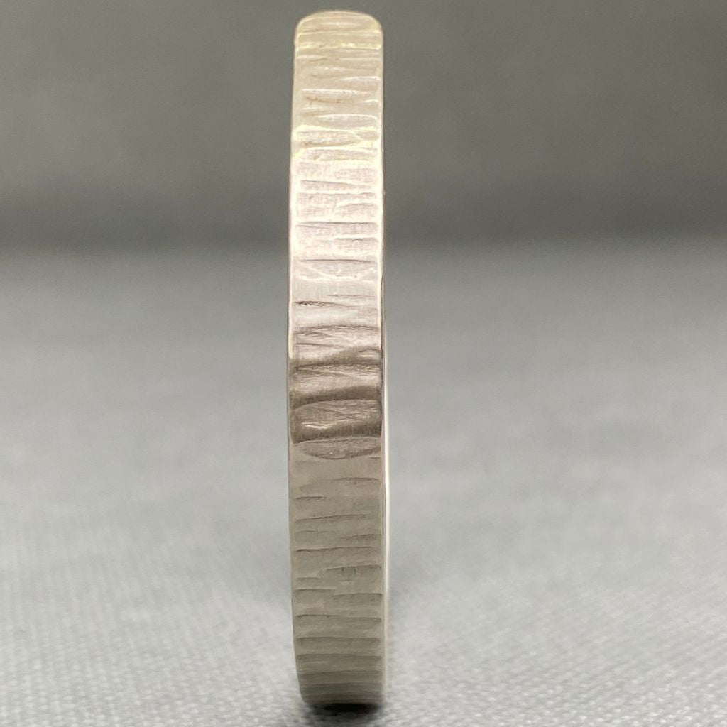 Pulsera Plata Rayada Hombre