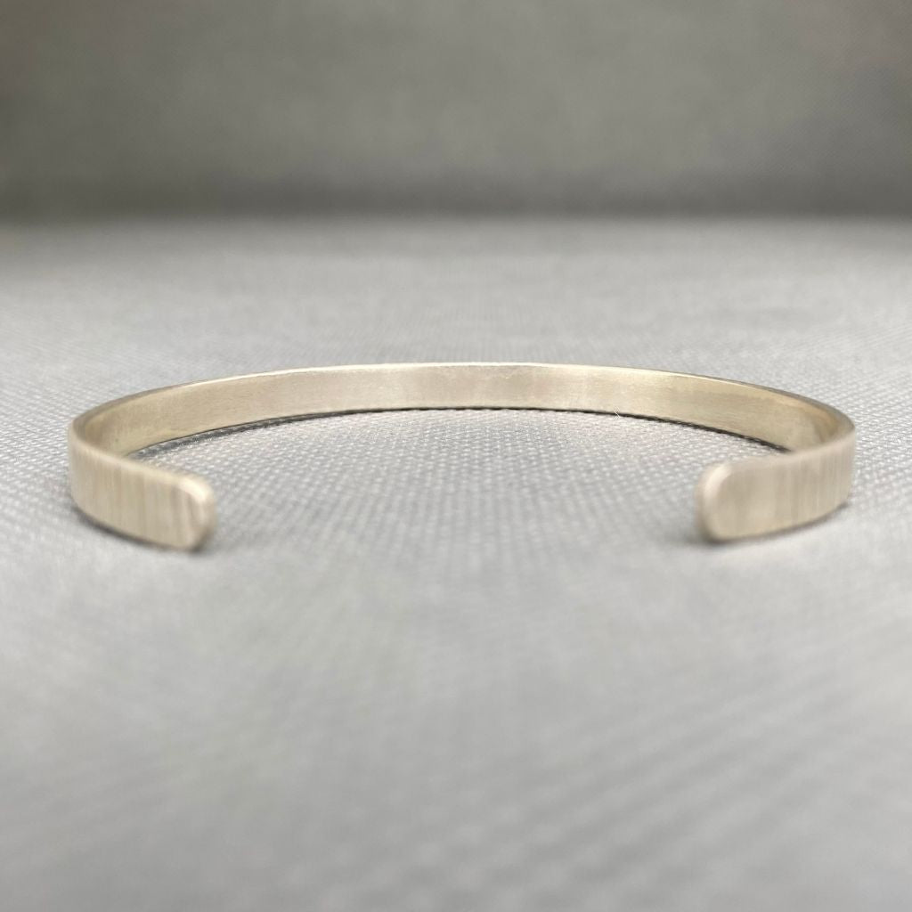 Pulsera Plata Rayada Mujer