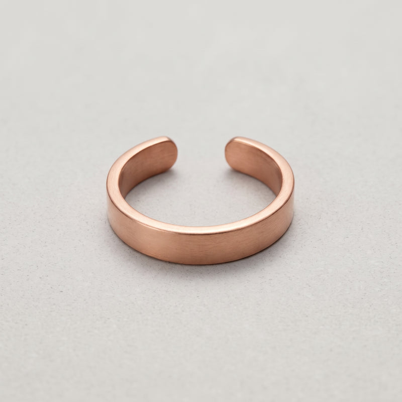 Anillo Cobre Liso Hombre