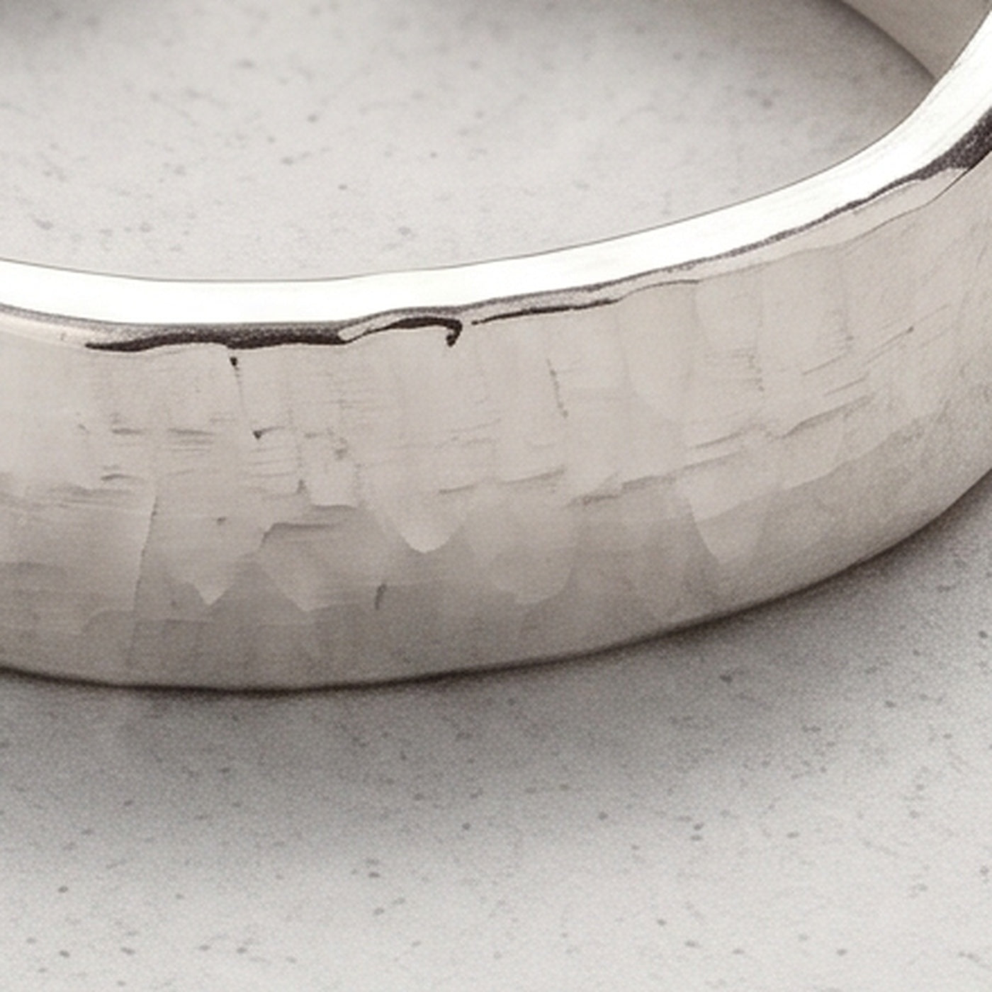 Anillo Plata Martillado Mujer