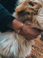 Pulsera Cobre Rayada Hombre en la naturaleza