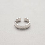 Anillo Plata Martillado Hombre