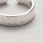 Anillo Plata Martillado Hombre