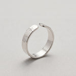 Anillo Plata Martillado Mujer