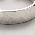 Anillo Plata Martillado Mujer